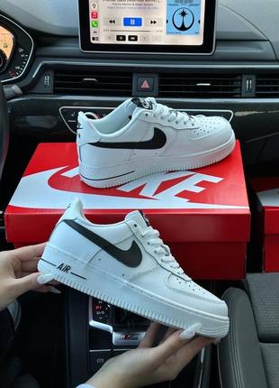 Женские кроссовки nike air force 1 low classic white black premium1 фото