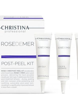 Набір для постпілінгового догляду (3 препарати) christina rose de mer post-peel kit