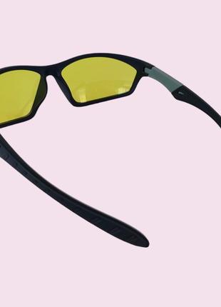 Солнцезащитные очки спортивные очки цвет линзы желтый5 фото