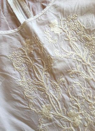 Натуральна бавовняна легке літнє плаття з прошвой з вишивкою miss posh2 фото