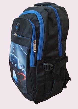 Рюкзак "weideli" школьный портфель цвет голубой размер 45х32х21 см. 30 литров3 фото