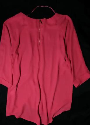 Блуза свободного кроя из креп-шифона2 фото