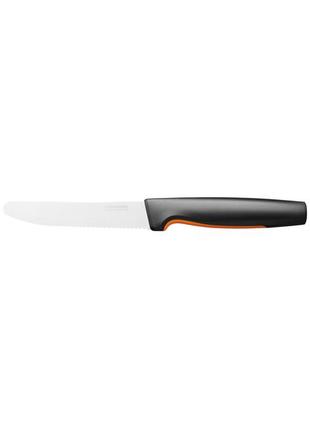 Набор ножей на подставке fiskars functional form 1057552 (6 шт.) 5 ножей + бамбуковая подставка