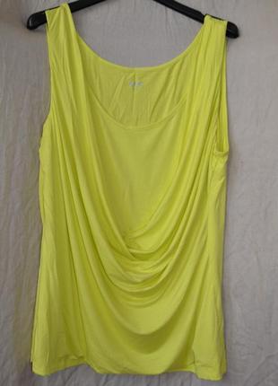 Ярка лимоного цвета майка блуза three dots сша, л-хл3 фото