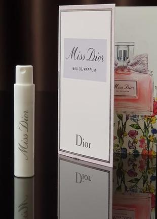 Оригинальный пробник christian dior miss dior eau de parfum _1ml