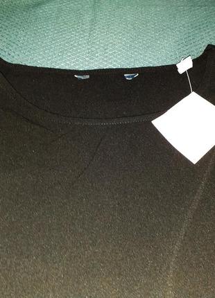 Черная блузка с воланами от tcm tchibo, германия7 фото