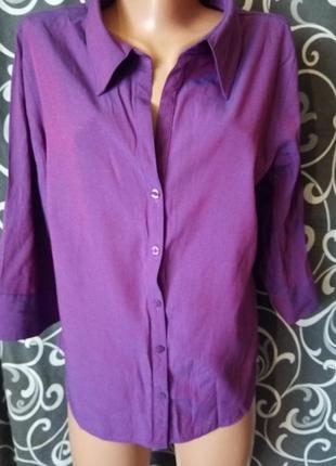 Бомбезная блуза с переливом