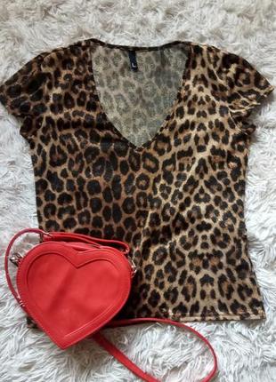 Леопардова футболка с-м блискуча № 39