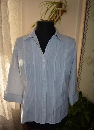 Тоненькая блузка, рубашка, в полосочку1 фото