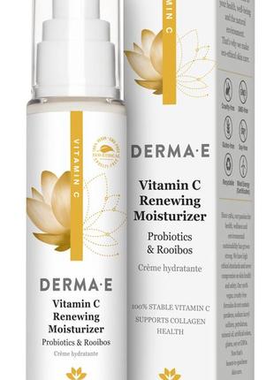 Обновляющий увлажняющий крем с витамином с derma e (usa)