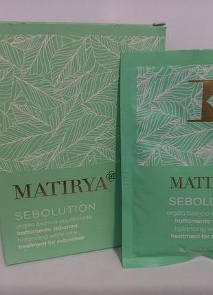 K-time matirya sebolution balancing white clay балансирующая белая глина для волос.