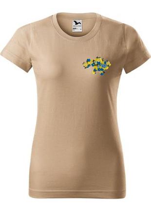 Жіночі футболки приталені з вишивкою - квітуча україна2 фото