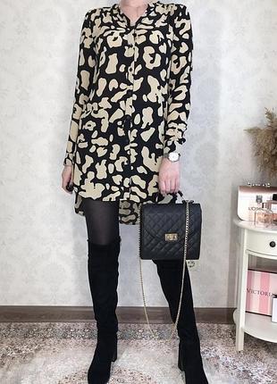 Красивое стильное платье в принт