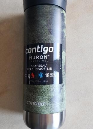 Термокружка контиго contigo huron 591 мл.уценка1 фото