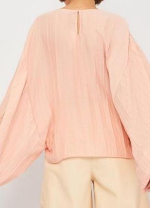 Zara блуза плиссе объемные рукава6 фото