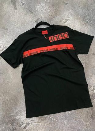 Hugo boss черная футболка  ⁇  унисекс футболки хуго босс  ⁇  одежда хьюго босс
