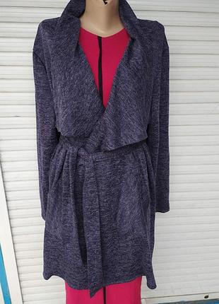 Кардиган-пальто с поясом