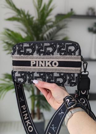 Сумка клатч pinko текстильна