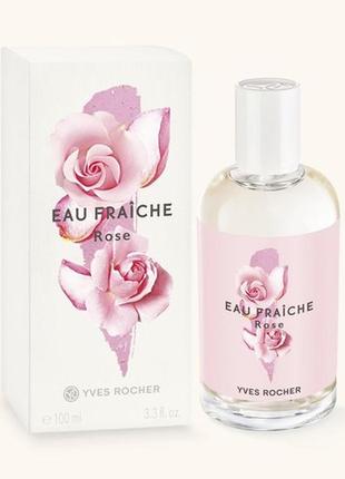 Туалетная вода  eau fraiche rose свежая роза yves rocher  ив роше 100 мл