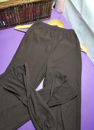 🔥лосины в рубчик 🔥внизу разрез🔥состояние превосходное 🔥 оформление безопасной оплаты