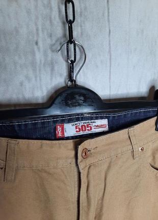 Крутые мужские коричневые джинсы, брюки levi’s 505 vintage размер w36 l328 фото