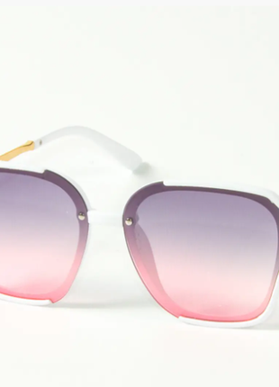 Окуляри жіночі сонцезахисні квадратні фіолетово-рожевий