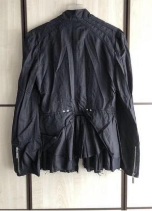 Пиджак черный коттоновый2 фото