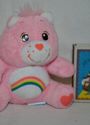 Маленький розовый мишка care bears бережные мишки с радугой