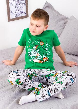 Піжама з коротким рукавом з динозавром
