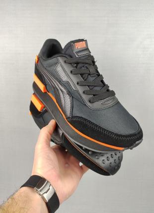 Puma future rider black & orange2 фото