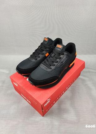 Puma future rider black & orange6 фото