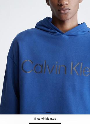 Шикарная худи унисекс огромного размера овеасайз calvin klein оригинал2 фото