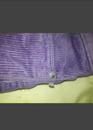 Фиолетовые лавандовые сиреневые вельветовые брюки джинсы с высокой посадкой мом момы monki3 фото