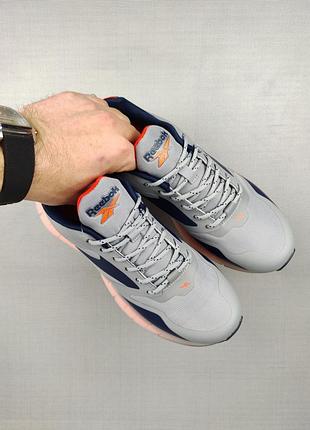 Reebok zig kinetica gray&amp;orange4 фото