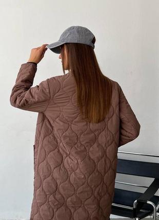 Куртка, пальто стеганое, утеплитель 100 (см)9 фото