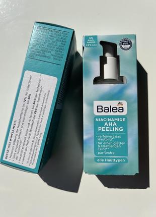 Balea пилинг niacinamide aha peeling, пилинг с ниацинамидом 30мл3 фото