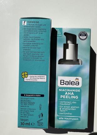 Balea пилинг niacinamide aha peeling, пилинг с ниацинамидом 30мл
