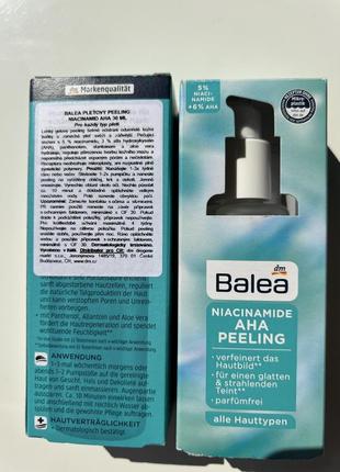 Balea пилинг niacinamide aha peeling, пилинг с ниацинамидом 30мл