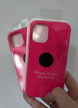 Рожевий чохол на iphone 12 mini.2 фото