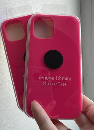 Рожевий чохол на iphone 12 mini.3 фото