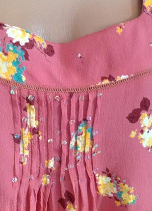 Шикарная вискозная блуза аnya р.28 (индия). большой размер!3 фото