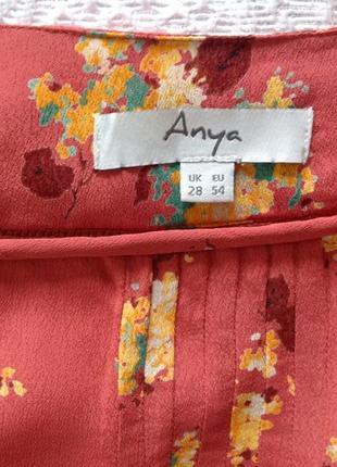 Шикарная вискозная блуза аnya р.28 (индия). большой размер!5 фото