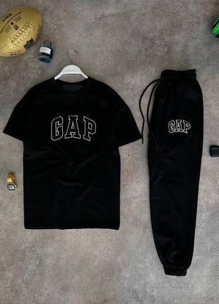 Трендовий костюм gap // костюм футболка + штани гап