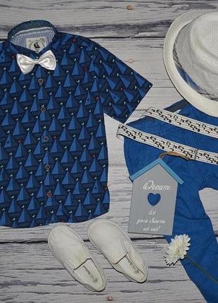 3 - 4 года 104 см очень модная фирменная рубашка тенниска для мальчика next некст