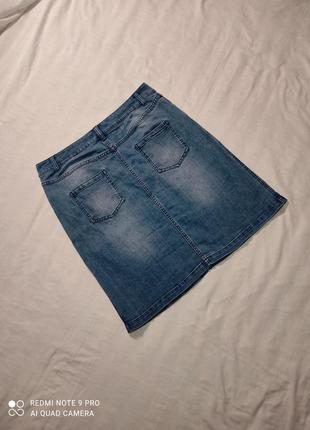 Юбка джинсовая миди классика2 фото