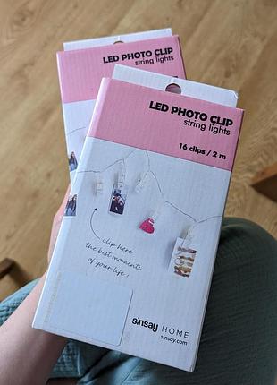 Гирлянда на батарейках, гирлянда-прищепки