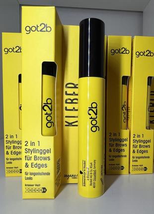 Гель для брів  got2b schwarzkopf glued 4 brows & edges 2in1 gel 16мл2 фото