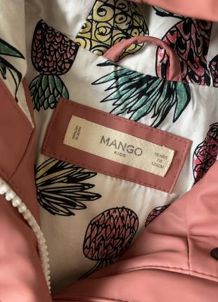Курточка, дождевик, ветровка на подкладке mango kids3 фото