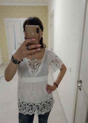 Блуза мереживо шиття