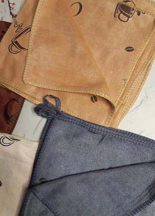 Кухонные махровые салфетки кофейные ☕